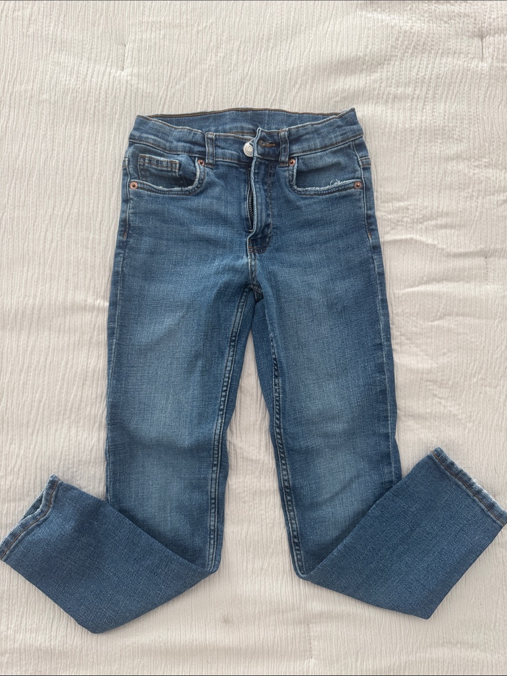 Zara Women's Medium Blue Skinny Jeans